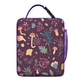 thumbnail image 6 of Small Insulated Lunch Bag with Handle, Portable Lunch Bag for HealthConscious Individuals Keeps Food Hot/Cold Lunch Tote for Business Trips Beach Outings Mushroom, 6 of 6