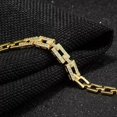 thumbnail image 2 of 5CT Round Cut Simulated Diamond Men's Tennis Bracelet 14K Yellow Gold Plated 8inch, 2 of 2