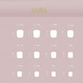 thumbnail image 2 of Hot Pink Press on Nails Medium Short Square,Xcreando Salon Like Coffin Fake Nails with Solid Color,No See Through Stick on Nails for Women,Natural Press-on 24 Pcs, 2 of 3