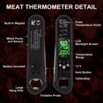 thumbnail image 3 of Thermomètre de Lecture Instantanée pour Viande pour Grillades et Cuisson. Meilleur Thermomètre Ultra Rapide Étanche avec Rétroéclairage et Calibration, 3 of 5
