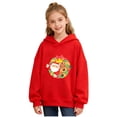 thumbnail image 3 of Long Sleeve Top, Christmas Printed Hooded Pullover, 3 of 6