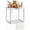 Silver28*20*24, variant on NULIAM 2.3ft Portable Folding Camping Table Lightweight Suitcase White | Outdoor Waterproof Adjustable Height Table, Aluminum Foldable Table for Picnic BBQ Beach Dining