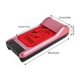 thumbnail image 2 of Miumaeov Shoe Film Machine Automatic Shoe Cover Dispenser Portable Disposable Overshoe Dispenser with 1 Roll of Film for Home Office Pink, 2 of 15