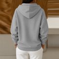 thumbnail image 5 of Women's Oversized Hoodies Drop Shoulder Fleece Long Sleeve Hooded Sweatshirts Fall Winter Causal Solid Pullover Hoodies, XL, 5 of 6