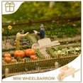 thumbnail image 3 of LOLIPPYY 2 pcs Doll House Miniature Mini Wooden Wheelbarrows Models Mini Cart Wheelbarrows, 3 of 7