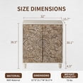 thumbnail image 4 of FOROUTIA Accent Cabinet with Shelves,Vintage  Sideboard Buffet Cabinet with Storage for Living Room,Kitchen, 4 of 6