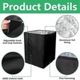 thumbnail image 4 of Winter Bee Hive Wrap Cover 600D Oxford Beehive Winter Protection Cover Windproof Insulation Wrap Black, 72x23.5Inch, 4 of 5