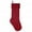 Red, variant on ievspot 18 Inches Solid Color Christmas Stocking Rhombic Pattern Candy Gift Soft Woolen Yarn Knitting Sock Home Decoration