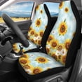 thumbnail image 3 of Uourmeti Sunflower Car Seat Covers Full Set Car Seat Covers Set, Anti-Slip Compatible with Trucks Most Sedans, 3 of 10