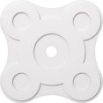 thumbnail image 1 of Ekena Millwork CMP36LA-04000 36 Po OD x 4 Po ID Carré Luna Qualité Architecturale PVC Contemporain Médaillon de Plafond, 1 of 1