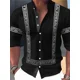 thumbnail image 1 of Ropa de calle de diseñador de moda para exteriores con estampado geométrico de manga larga y cuello alto con gráficos degradados para hombre, 1 of 6