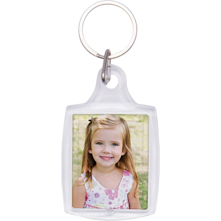 Snapins Clear Acrylic Photo Keychains - 2.25" X 3.625", Holds Two 2" X 2.875" Inserts