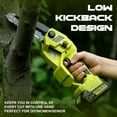 Mini Cordless Chainsaw, UNTIMATY 6" Brushless Chainsaw with 2 Battery