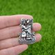 thumbnail image 2 of Collar con colgante de talismán y amuleto vikingo para pareja de amantes, con runas vikingas, para mujer y hombre, regalo de San Valentín., 2 of 3
