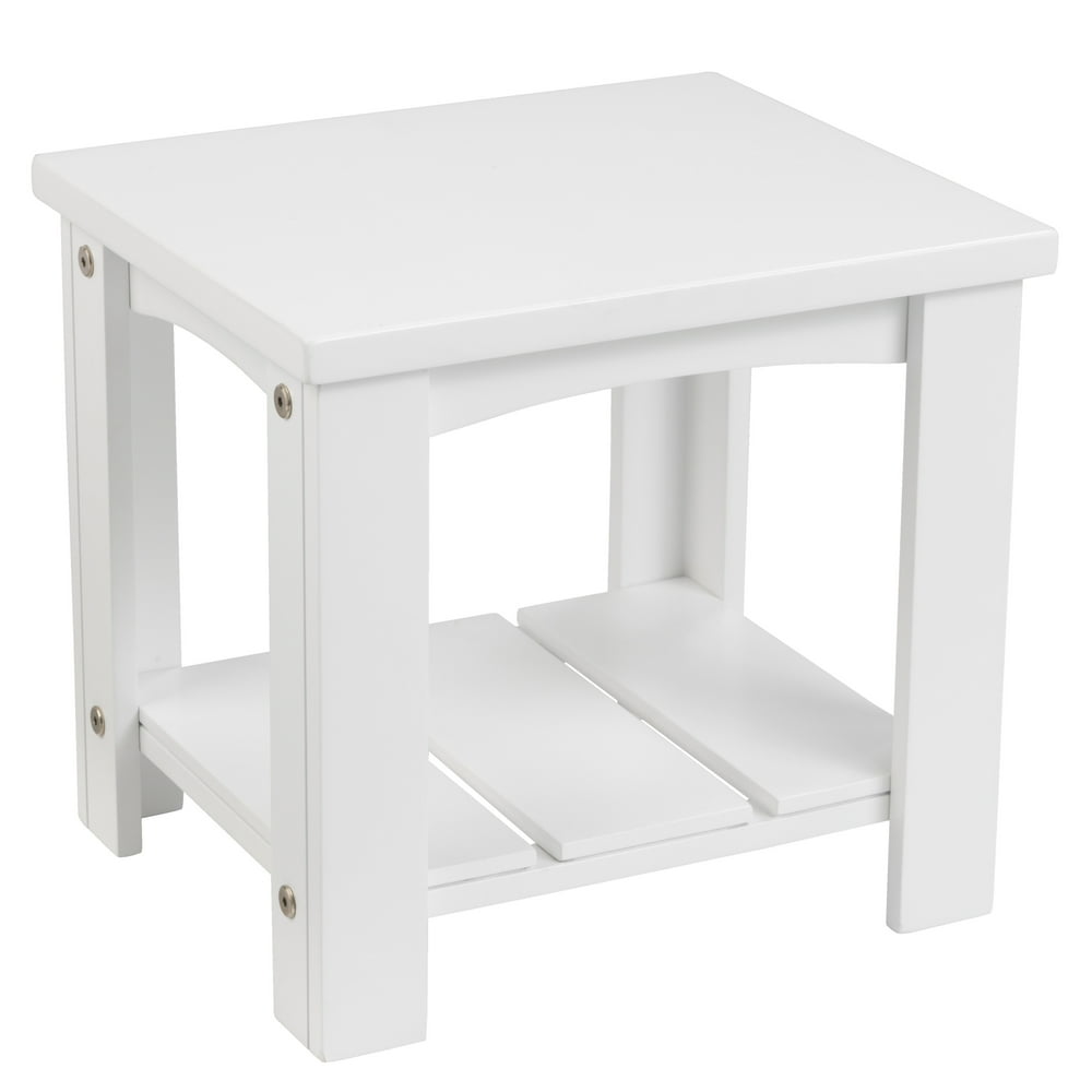 KidKraft KidKraft Addison Wooden Bedside Table with One Shelf White