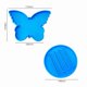 thumbnail image 1 of Molde De Silicona Con Base De Soporte De Posavasos De Mariposa Epoxi De Cristal - Diseño Azul Y Blanco, 1 of 2