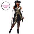 thumbnail image 3 of Disfraz Pirata Negro y Dorado Leg Avenue Talle S, 3 of 4