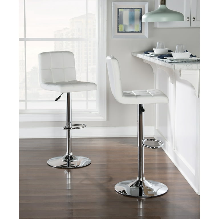 Metal white online bar stools