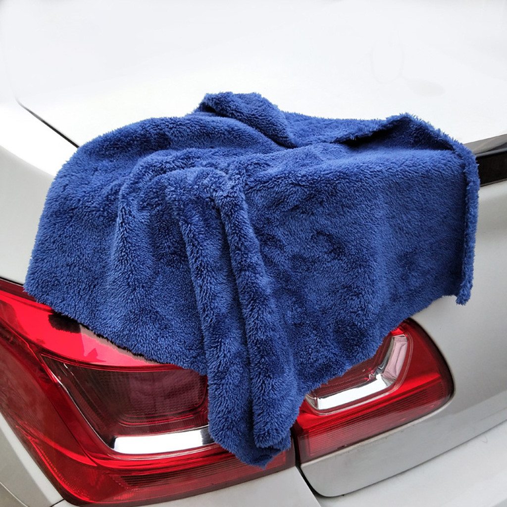 Car Cleaning Coral Velvet Car Wash Towel For Car And Motorcycle Care