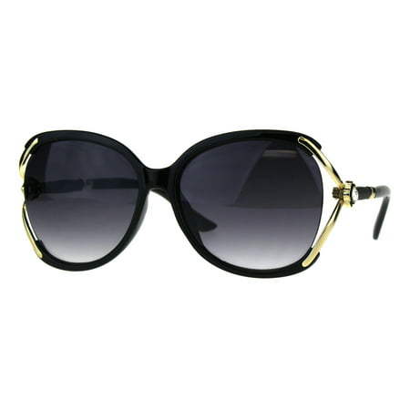 Womens Bling Rhinestone Exposed Lens Diva Butterfly Designer Sunglasses (Best Price Designer Sunglasses)