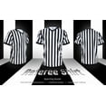 thumbnail image 6 of TOPTIE Sporting Goods Men's Referee Shirt Official V-Neck Black & White Stripe Jersey-XL, 6 of 6
