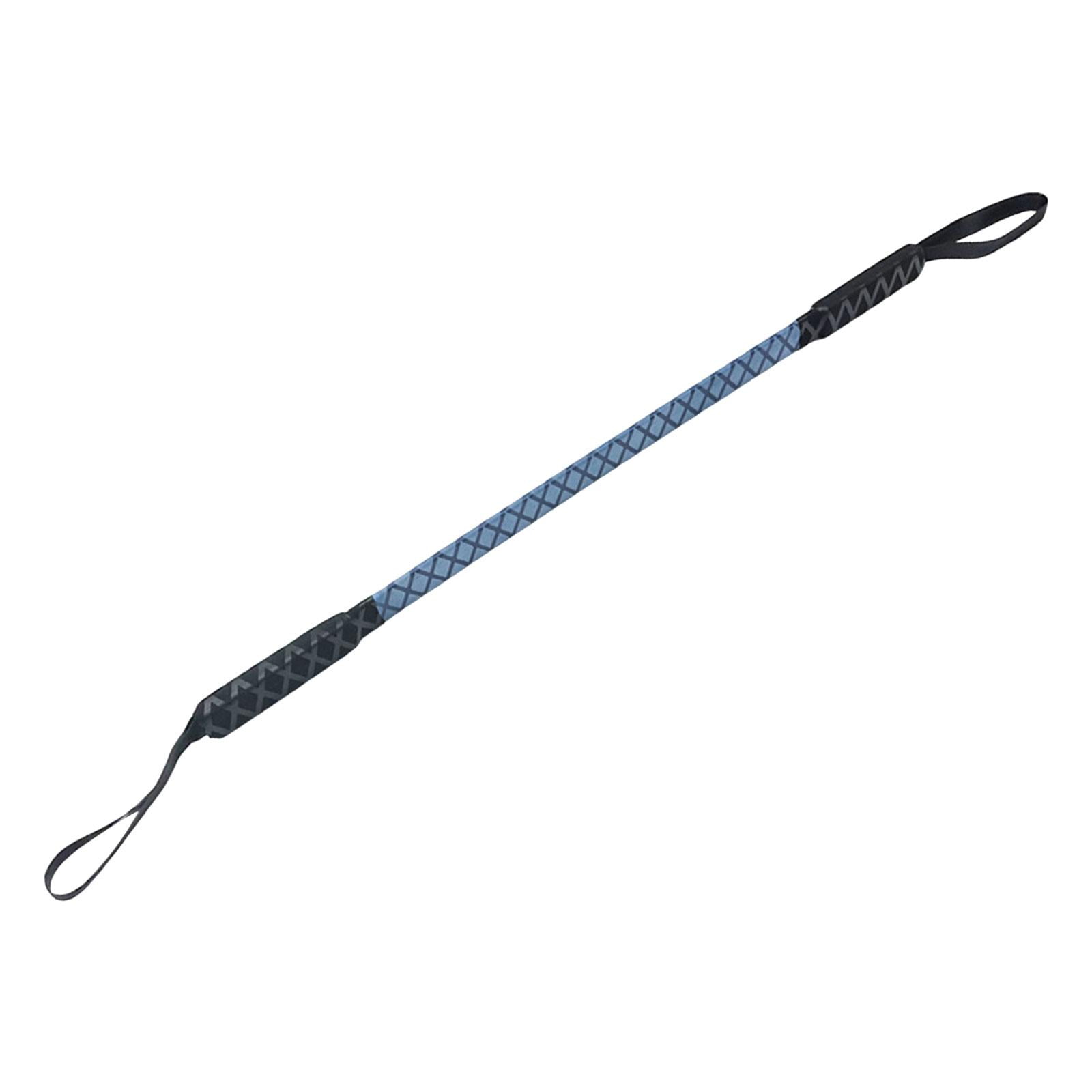 Spring Power Bar Upper Body Exerciser Chest Resistance Bar Trainer Fitness Workout Equipment Heavy Duty for Women Men 50kg Blue 70cm