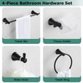 thumbnail image 3 of PARLOS 4 - Piece Bathroom Hardware Set,Matte Black, 3 of 7
