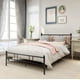 thumbnail image 1 of Cama Matrimonial de Metal, Color Negro (Sin Colchón, 197*141cm), 1 of 8