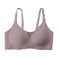 thumbnail image 5 of Brasier Tela de Mantequilla Tela de Mantequilla Sujetador Push up sin Aros para Mujer, Talla Grande, Escote En V Profundo, Suave, sin Costuras, Fino, para Pecho Grande y Pequeño Mediana, 5 of 5