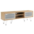 thumbnail image 2 of Modway Nomad Modern Wood Grain Laminate TV Stand for TVs up to 65" in Oak, 2 of 8