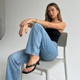 thumbnail image 5 of Cushionaire Marlin Low Kitten Heels for Women, Thong Style Dressy Heeled Womens Sandals with Adjustable Buckle Closure, 5 of 22