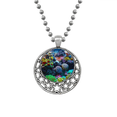 thumbnail image 1 of Ocean Coral colorido ciencia naturaleza foto Collares Colgante Retro Moon Stars Jewelry Unbranded M, 1 of 3