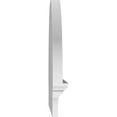 thumbnail image 4 of Ekena Millwork 30"W x 21-3/4"H x 2-3/4"P Half Round Smooth Architectural Grade PVC Combination Pediment, 4 of 7
