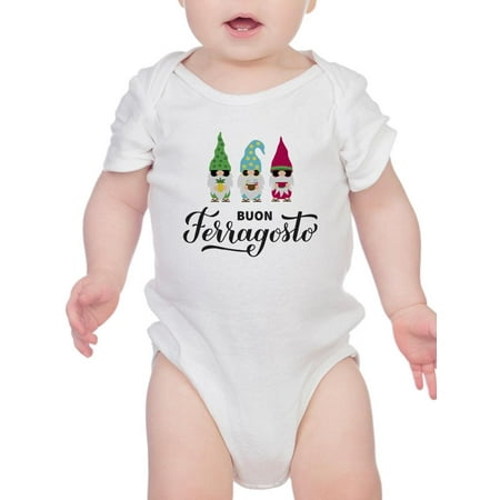 

Buon Ferragosto Cute Gnomes Bodysuit Infant -Image by Shutterstock 6 Months