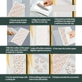 thumbnail image 3 of Papel de transferencia de arcilla con diseño floral elegante - 24 piezas (4 diseños) - Hojas de transferencia de arcilla polimérica - Floral - No plegable - Adultos, 3 of 9
