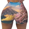 thumbnail image 2 of Lsque Cherry Blossoms Pattern High Waisted Biker Shorts for Women-Tummy Control Fitness Athletic Workout Running Yoga Gym Shorts,Moisture-Wicking-X-Large, 2 of 9