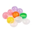 thumbnail image 4 of 100Pcs Plastic Empty Toy Vending Capsules Half Clear Half Color  Ball, 4 of 7