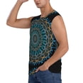 thumbnail image 3 of Daiia Mandala Printed Men's Tank Tops,Casual Soft Sleeveless Gym Muscle Shirts Bodybuilding Tee-XX-Large, 3 of 8