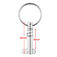 thumbnail image 2 of 12Pcs Quick Release Pin Boat Bimini Top Pins 1/4 Inch Diameter with Drop Cam & Spring, with Pull Ring, 2 of 7