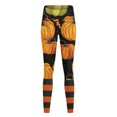 thumbnail image 2 of Leggings de forro polar Gibobby con Estampado de Halloween para mujer Anaranjado XL, 2 of 4