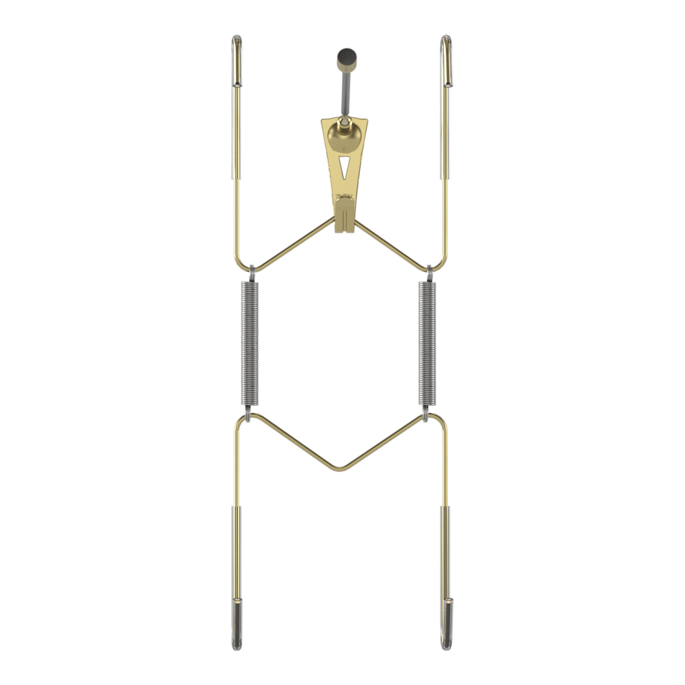 (2 pack) Ook Deluxe Plate Hanger Set with Wall Hanger 7" - 10", 30 lbs, Steel, Zinc Finish, Gold, 2 pack