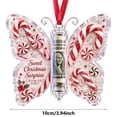 thumbnail image 5 of Christmas Cash Gift Ornament, Acrylic Christmas Money Holder, Butterfly Shaped Christmas Ornament, Festive Printed Tree Keepsake, Seasonal Hanging Bauble, Funny Xmas Tree Hanging Ornament Decor, 5 of 5