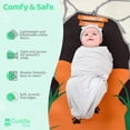 thumbnail image 7 of Cuddle Club Baby Wrap Swaddle Blanket Sleep Sack Bundle with Novelty Beanie Hat, Bear Small, 7 of 7