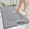 thumbnail image 2 of Juego de Alfombrillas de Baño SHACOS en Forma de U 40x60 cm y 50x60 cm Gris, 2 of 8