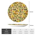 thumbnail image 2 of Honeii Ethnic African Print Elegant Bone China Decorative Plate, Porcelain Plate,Art Crafts,Ceramic Ornaments for Home Office Wall Decor-6in, 2 of 6