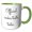 Green/White, variant on 3drose, Official Cookie Taste Tester., 11oz Magic Transforming Mug