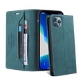 thumbnail image 4 of Wallet Case for iPhone 13 Pro, PU Leather Magnetic Closure Folio Flip Case with Kickstand Credit Card Holders Slots Shockproof TPU Inner Shell Phone Cover for iPhone 13 Pro (6.1inch),Blue, 4 of 12