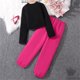 thumbnail image 5 of Odeerbi 8-13 Años Niñas Algodón Conjuntos Rib Knit Manga Larga Tops Cargo Pantalones Dos Piezas, 5 of 9