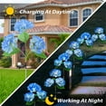 thumbnail image 6 of YOBOLK Fake Flowers Clearance! Garden Lights,Landscaping Lighting,Color Changing Combination Lights,Wireless Solar Garden Stake Lights for Fence,Yard,Gardens,Flowerbed Decor Artificial Flowers, 6 of 7