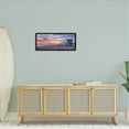 thumbnail image 2 of Beach Hut Sunset Horizon Sky Coastal Photograph Black Framed Art Print Wall Art, 2 of 7